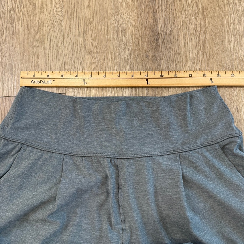 Athleta Elation Pant Joggers Green Heathered High Rise Tapered Crop Size Medium - Picture 5 of 8